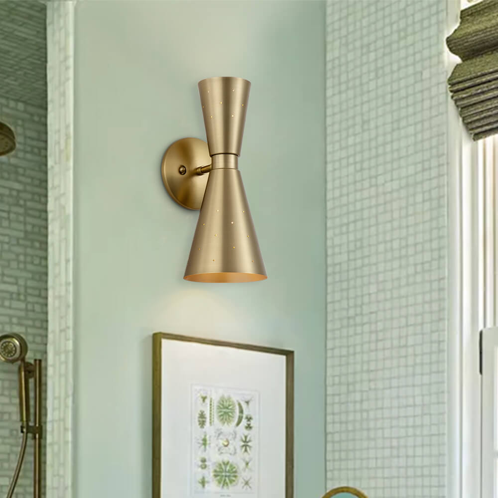 Mid-Century Modern Starry Hourglass 2-Light Mcm Wall Sconces for ...