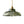 Vintage 1-flammige, gestreifte Glaskuppel-Pendelleuchte