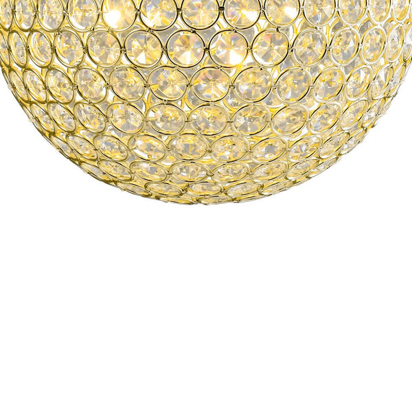 1 - Light Luxury Golden Crystal Sphere Pendant - Yiilighting