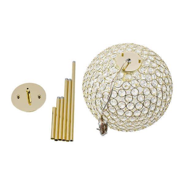 1 - Light Luxury Golden Crystal Sphere Pendant - Yiilighting