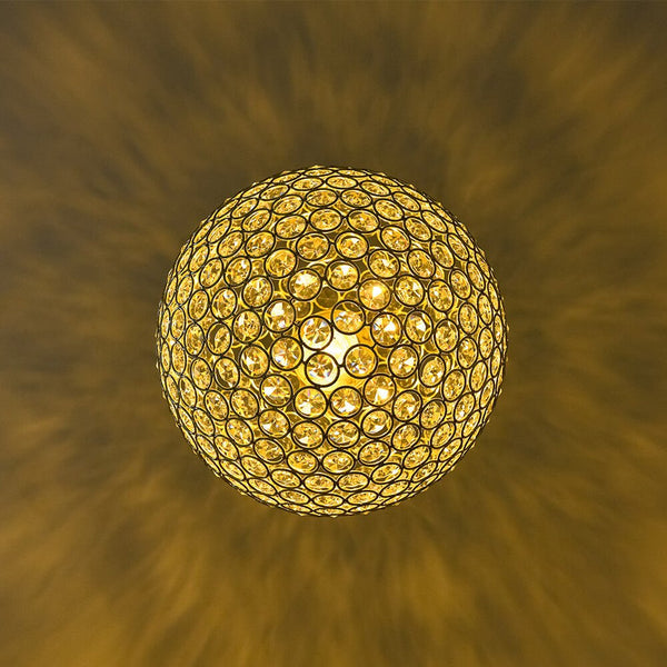 1 - Light Luxury Golden Crystal Sphere Pendant - Yiilighting