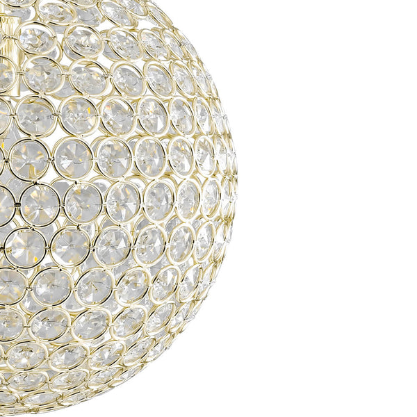 1 - Light Luxury Golden Crystal Sphere Pendant - Yiilighting