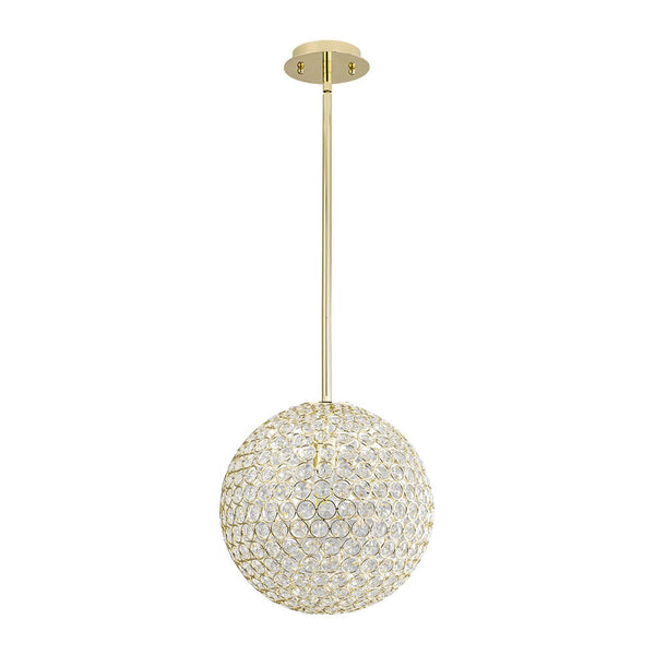 1 - Light Luxury Golden Crystal Sphere Pendant - Yiilighting