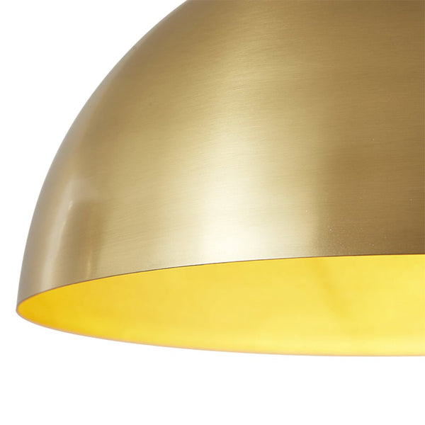 1 - Light Mid - Century Modern Brass Dome Pendant Light - Yiilighting