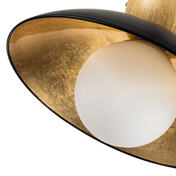 1 - Light Modern Dome Bowl Semi - Flush Mount Ceiling Light - Yiilighting