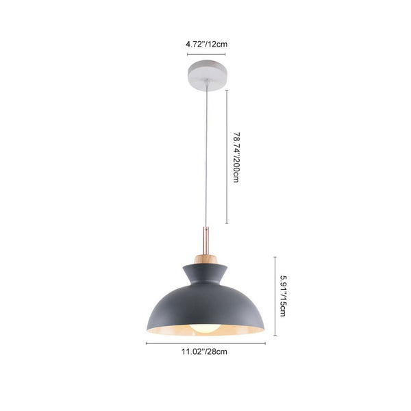 1 - Light Modern Dome Pendant Light - Yiilighting