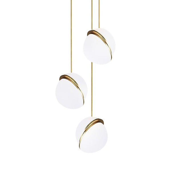 1 - Light Modern Opal Globe Pendant Light - Yiilighting