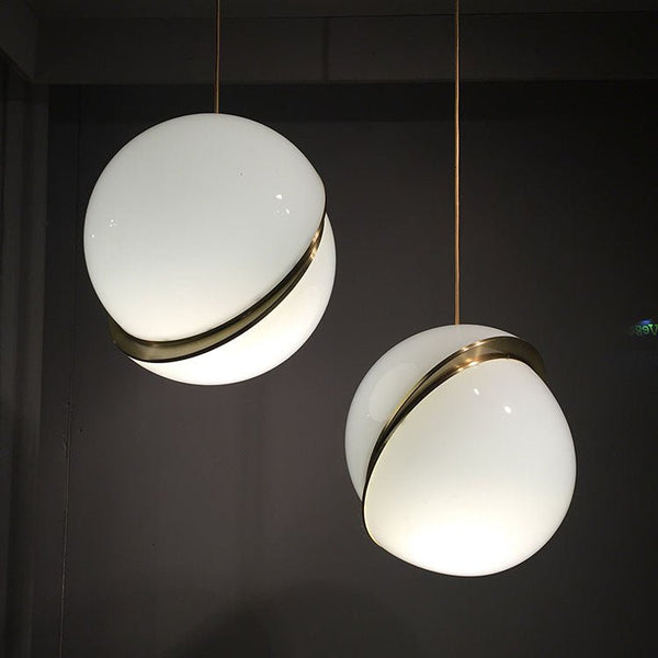 1 - Light Modern Opal Globe Pendant Light - Yiilighting