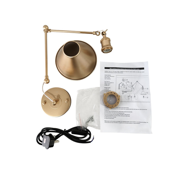 1-Light Modern Swing Arm Wall Sconce - Yiilighting