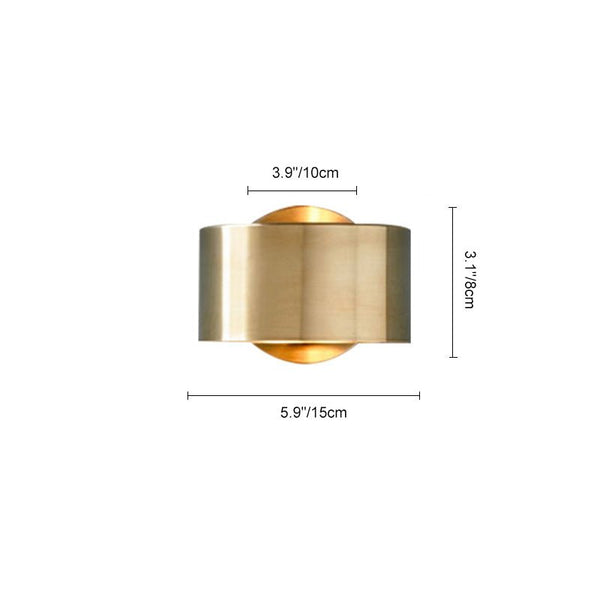 1 - Light Modern Wall Sconce in Brushed Brass Finish - Yiilighting