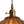 1-Light Vintage Ribbed Glass Brass Dome Pendant Light - Yiilighting
