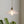 1-Light Vintage Ribbed Glass Brass Dome Pendant Light - Yiilighting