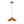 1-Light Vintage Ribbed Glass Brass Dome Pendant Light - Yiilighting