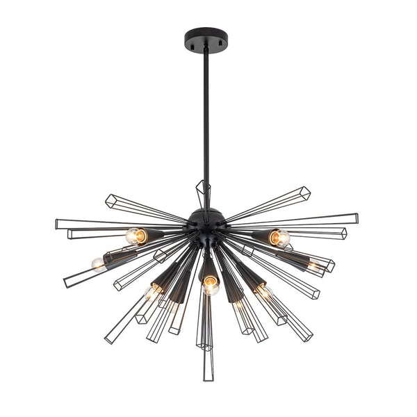 10 - Light Modern Sputnik Sunburst Chandelier - Yiilighting