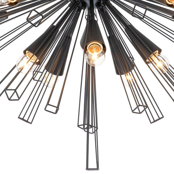 10 - Light Modern Sputnik Sunburst Chandelier - Yiilighting