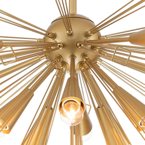 10 - Light Modern Sputnik Sunburst Chandelier - Yiilighting