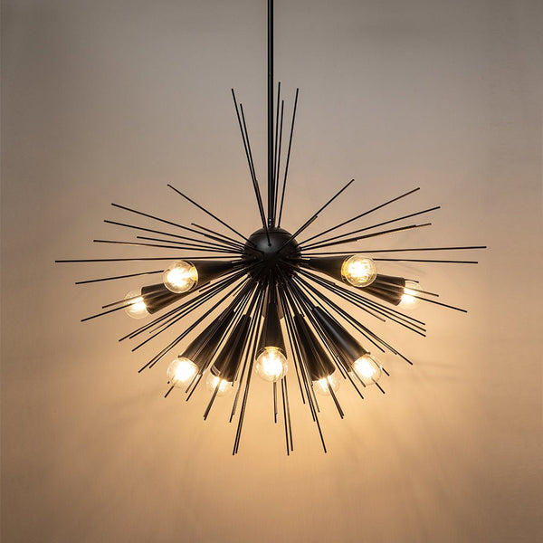 10 - Light Modern Sputnik Sunburst Pendant - Yiilighting