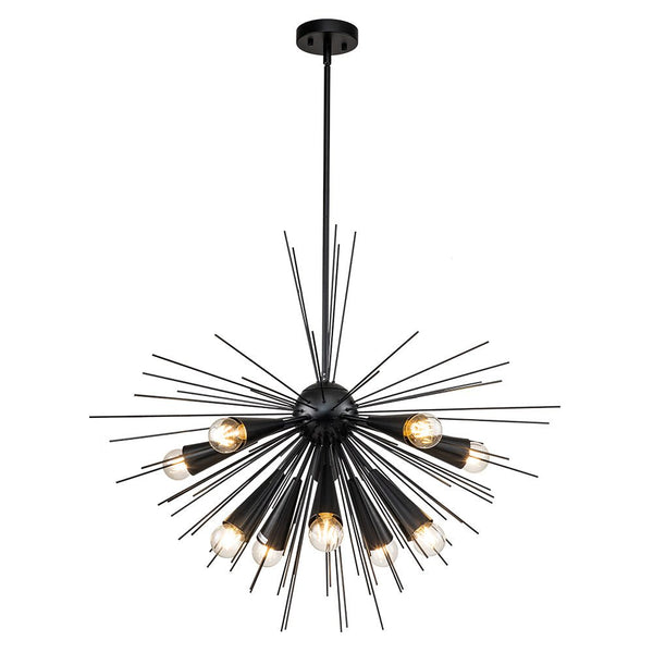 10 - Light Modern Sputnik Sunburst Pendant - Yiilighting