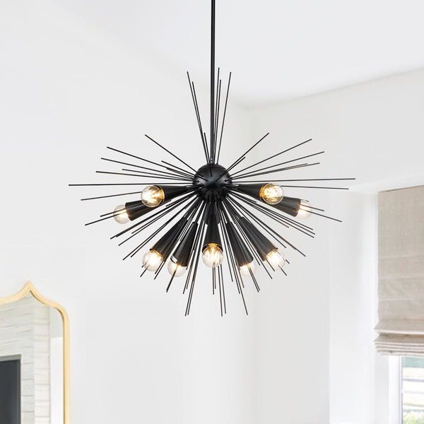 10 - Light Modern Sputnik Sunburst Pendant - Yiilighting