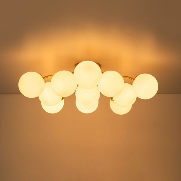 11 - Light Mid - Century Modern Glass Sputnik Ceiling Light - Yiilighting