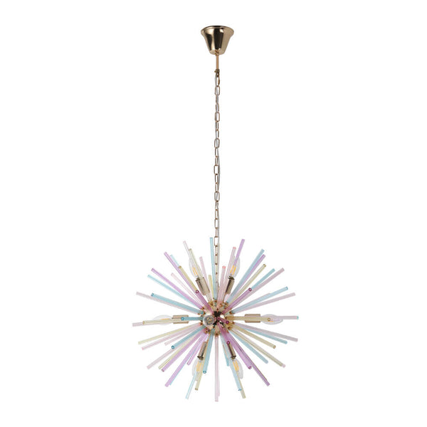 12 - Light Modern Rainbow Color Starburst Sputnik Chandelier - Yiilighting