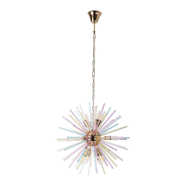 12 - Light Modern Rainbow Color Starburst Sputnik Chandelier - Yiilighting