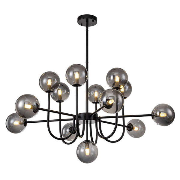 13 - Light Modern Cluster Glass Globe Bubble Chandelier - Yiilighting