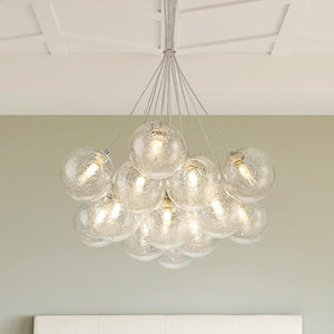 13 - Light Modern Glass Globe Bubble Chandelier - Yiilighting