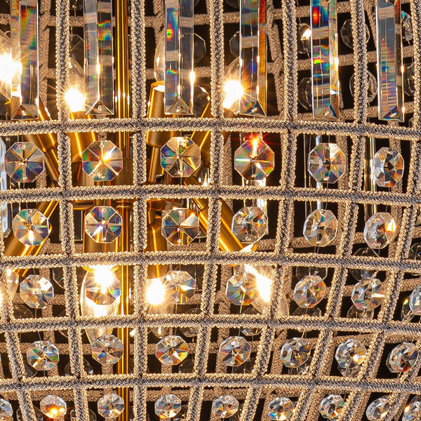 1/3/5/8 - Light French Glass Crystal Orb Chandelier - Yiilighting