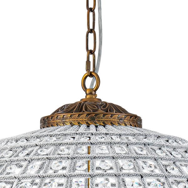 1/3/5/8 - Light French Glass Crystal Orb Chandelier - Yiilighting