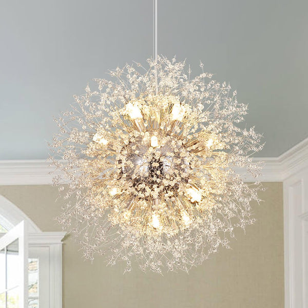 16 - Light Dandelion Crystal Firework Sputnik Chandelier - Yiilighting