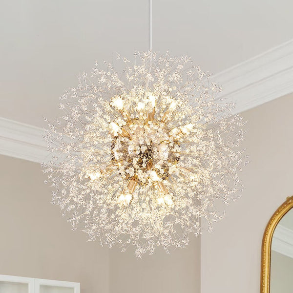 16 - Light Dandelion Crystal Firework Sputnik Chandelier - Yiilighting
