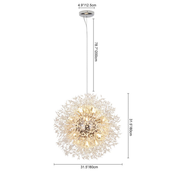 16 - Light Dandelion Crystal Firework Sputnik Chandelier - Yiilighting