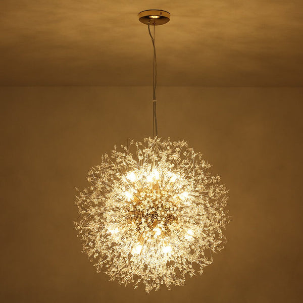 16 - Light Dandelion Crystal Firework Sputnik Chandelier - Yiilighting