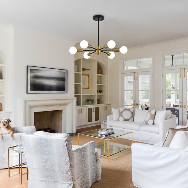 Minimalist 6-Light Sputnik Chandelier