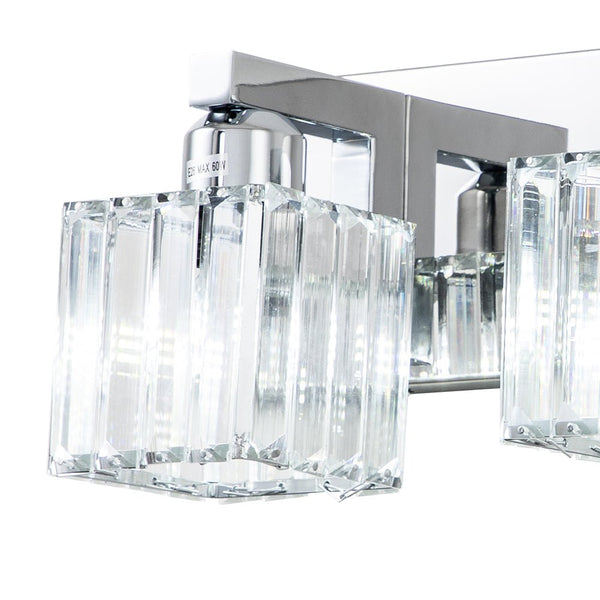 2 - Light Modern Dimmable Crystal Wall Sconce - Yiilighting