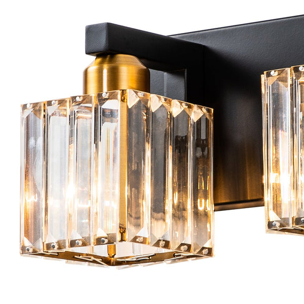 2 - Light Modern Dimmable Crystal Wall Sconce - Yiilighting