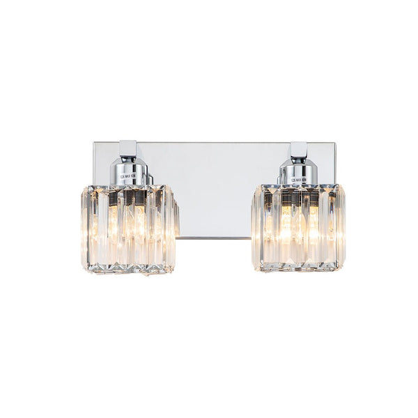 2 - Light Modern Dimmable Crystal Wall Sconce - Yiilighting