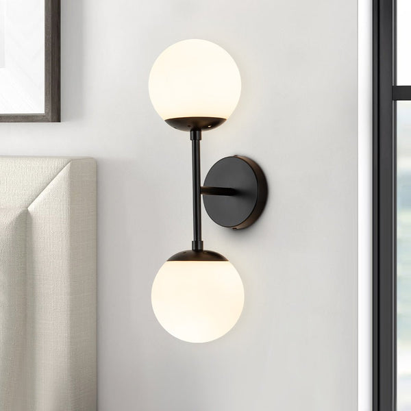 2 - Light Modern Minimalist Glass Wall Sconce - Yiilighting