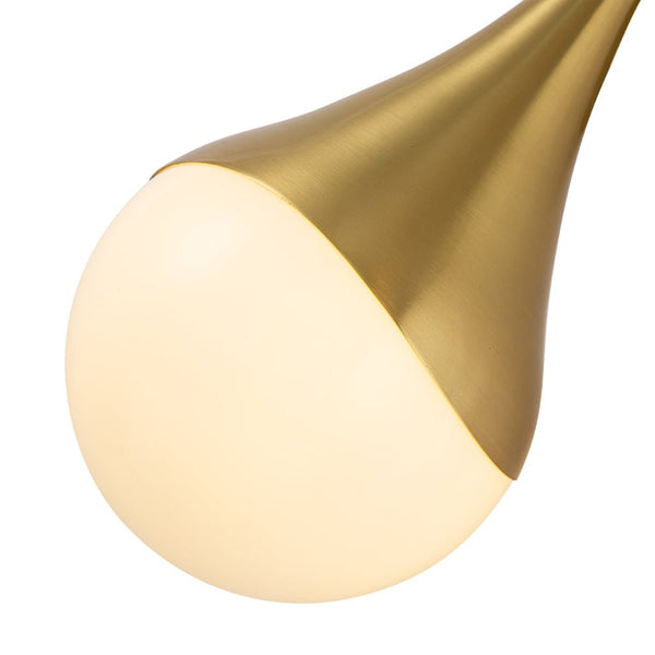 2 - Light Modern Teardrop Opal Globe Wall Sconce - Yiilighting