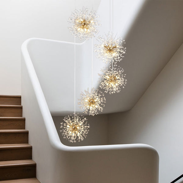 24/40 - Light Dandelion Sputnik Firework Chandelier - Yiilighting