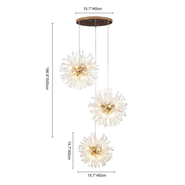 24/40 - Light Dandelion Sputnik Firework Chandelier - Yiilighting