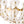 3-Light French Gold Floral Semi Flush Mount Light with Glass Flowers