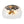 3-Light Hammered Glass Bowl Flush Mount Ceiling Light