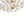 3-Light French Gold Floral Semi Flush Mount Light with Glass Flowers - Yiilighting