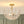 3-Light French Gold Floral Semi Flush Mount Light with Glass Flowers - Yiilighting