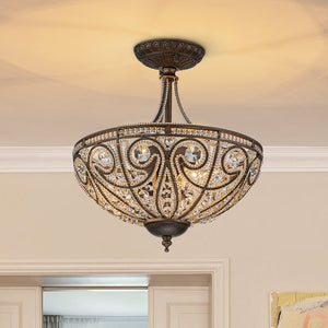 3 - Light Modern Roman Style 3 - Light Dark Bronze Chandelier - Yiilighting