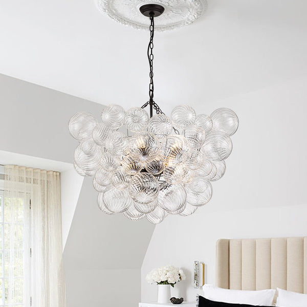 3/8 - Light Modern Cluster Glass Bubble Chandelier - Yiilighting