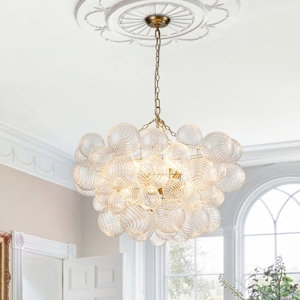 3/8 - Light Modern Cluster Glass Bubble Chandelier - Yiilighting