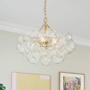 3/8 - Light Modern Cluster Texture Glass Bubble Chandelier - Yiilighting